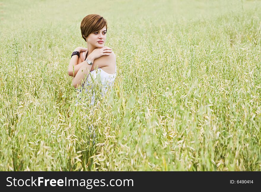 Loving Model On Field