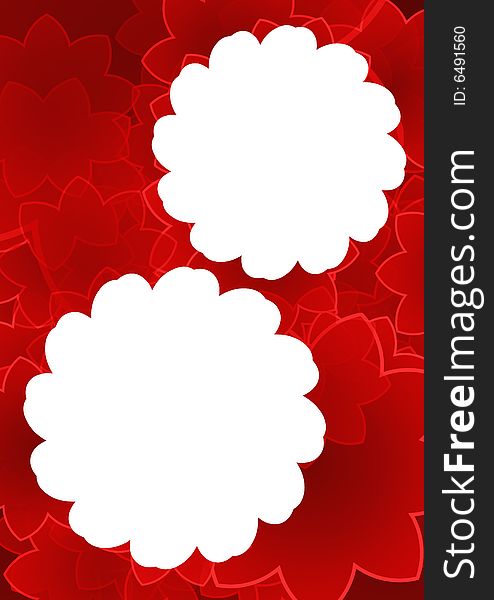 Circled floral frame design abstract background. Circled floral frame design abstract background