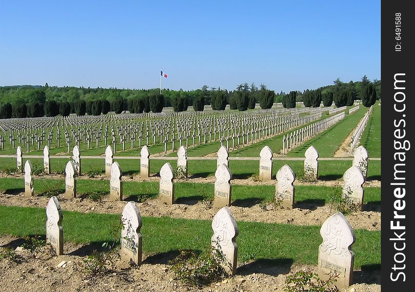 Cemetry in Verdun, France. Both world wars have signt on this place.