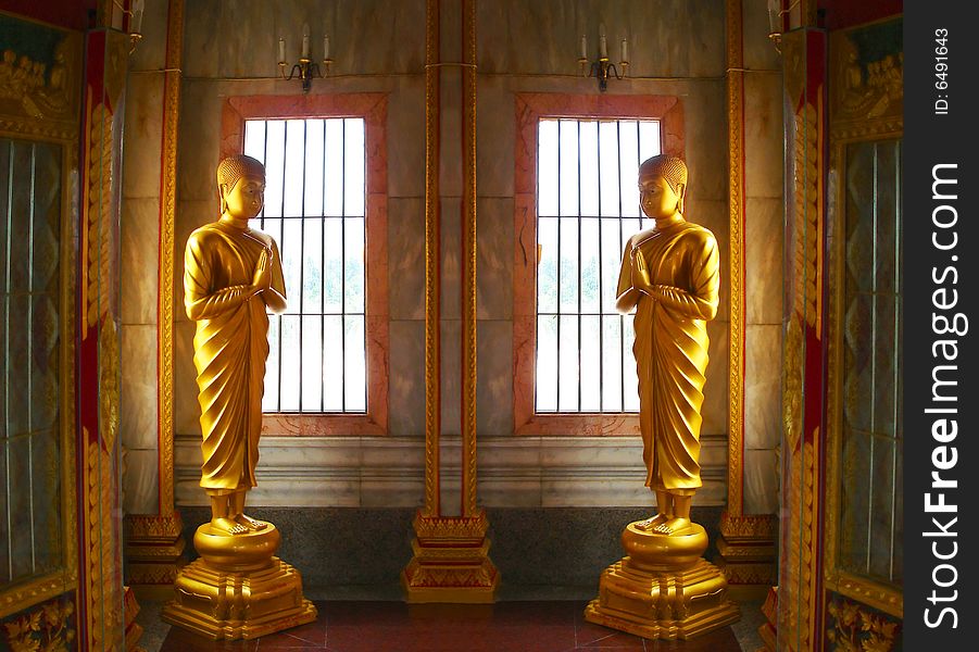 A digital image of a buddah in Wat Chalong temple Phuket. A digital image of a buddah in Wat Chalong temple Phuket.