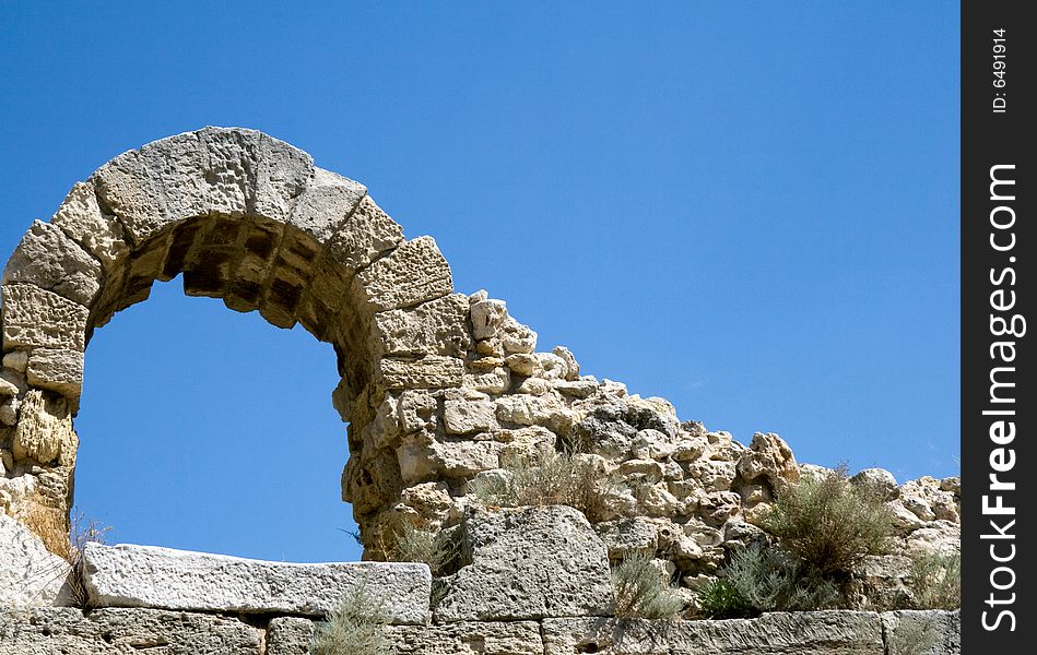 Ancient ruin of Chersonese in Crimea, Ukraine. Ancient ruin of Chersonese in Crimea, Ukraine