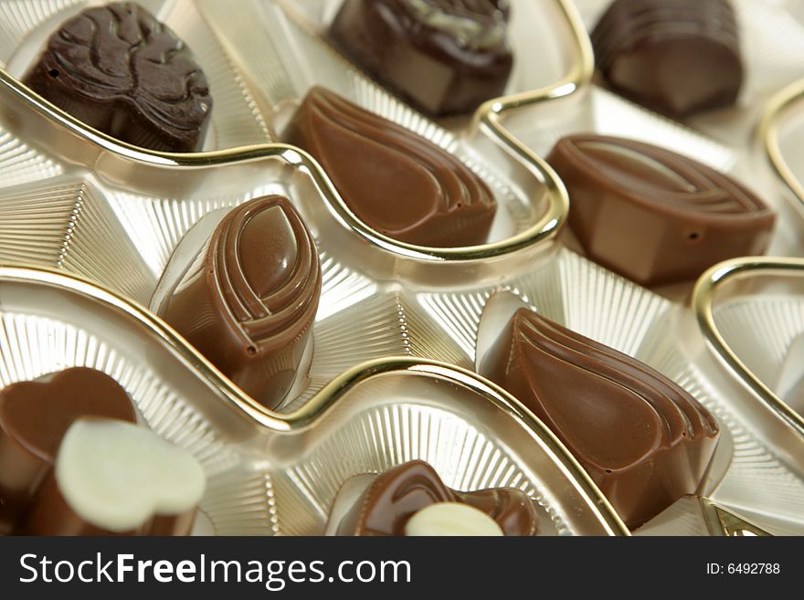 Chocolates can be used as a background