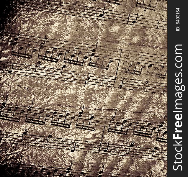 Abstract sheet music background image