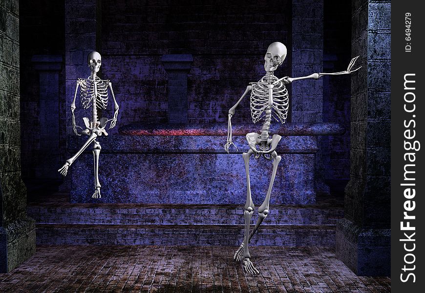 Skeletons In A Tomb