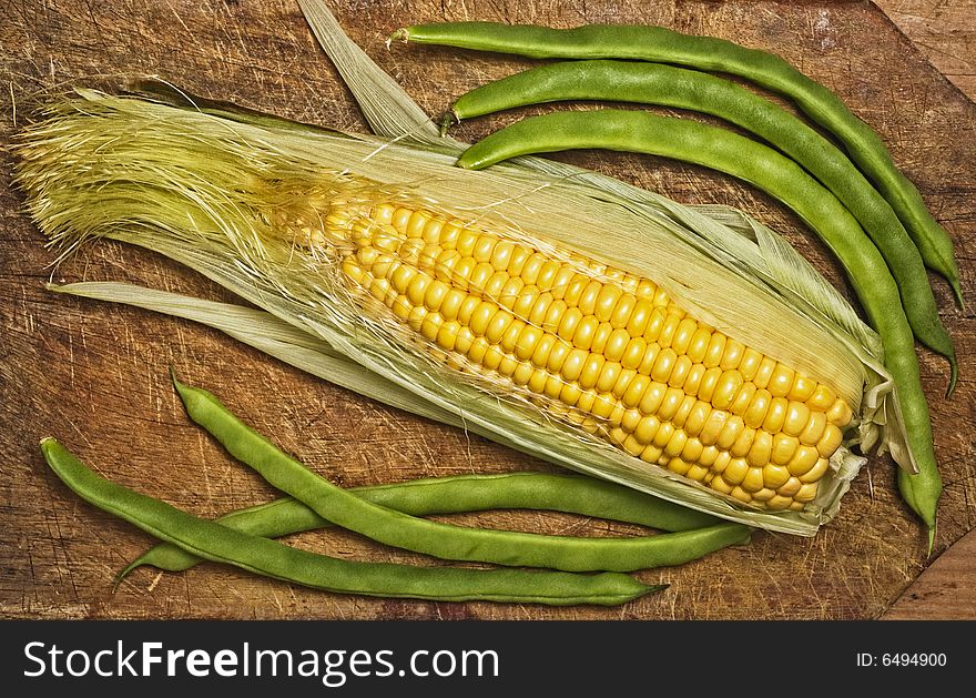 Green Beans And Corn.