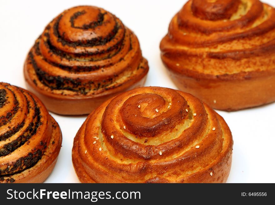 Fresh baked isolated on a white background