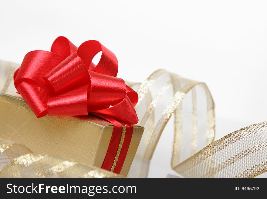 Box Of The Gift, Isolated On A White
