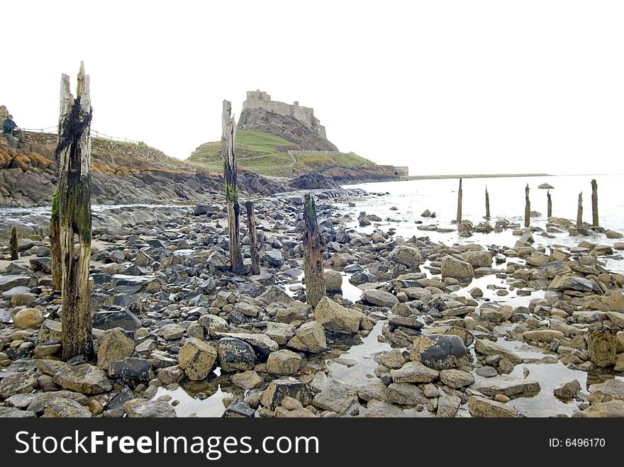 Lindisfarne Castle from the beach