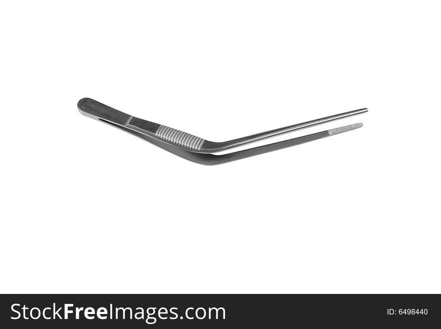 Tweezers on white