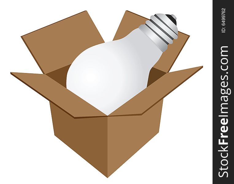 `Lamp in box` icon from `Website & Internet icons` series