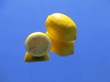 Lemon Blue Royalty Free Stock Image