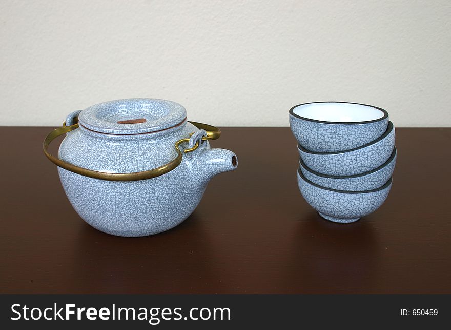 Set of tea cups. Set of tea cups.