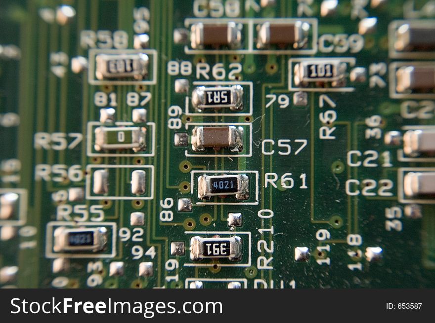 Abstract blurred background - circuit board