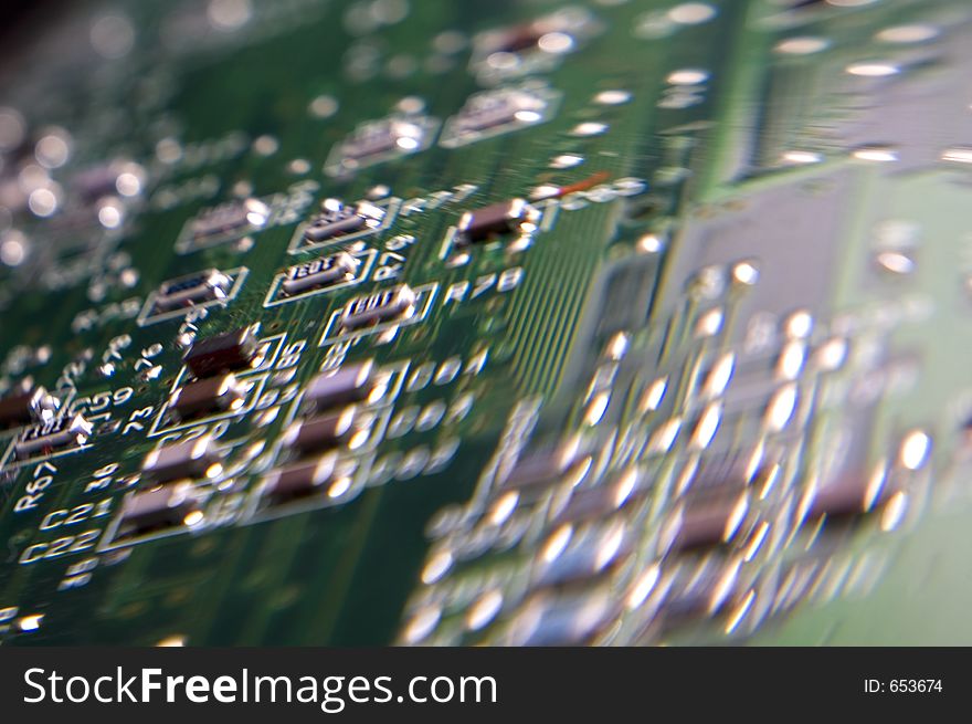 Abstract blurred image - circuit board. Abstract blurred image - circuit board