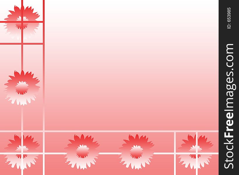 Flower background with room for picture or words.