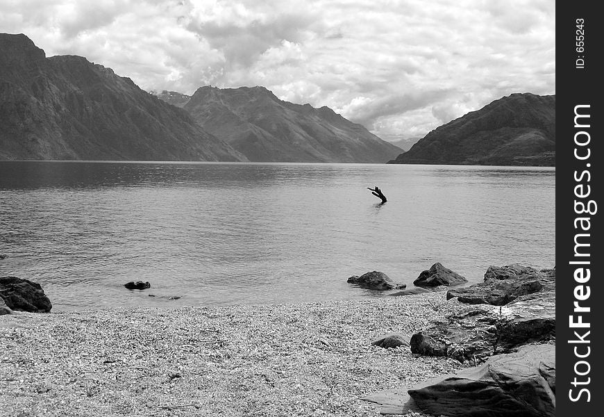 Lake Wakatipu, New Zealand. Lake Wakatipu, New Zealand