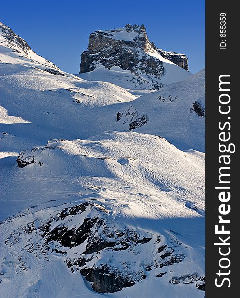 Mountain scape in Switzerland. Swiss Alps. Mountain scape in Switzerland. Swiss Alps