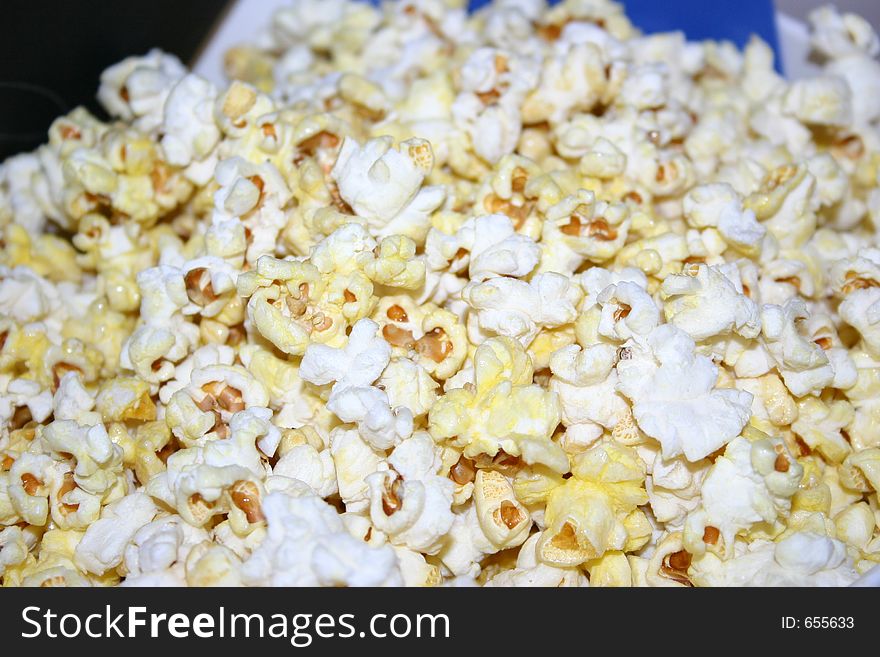 Popcorn close up