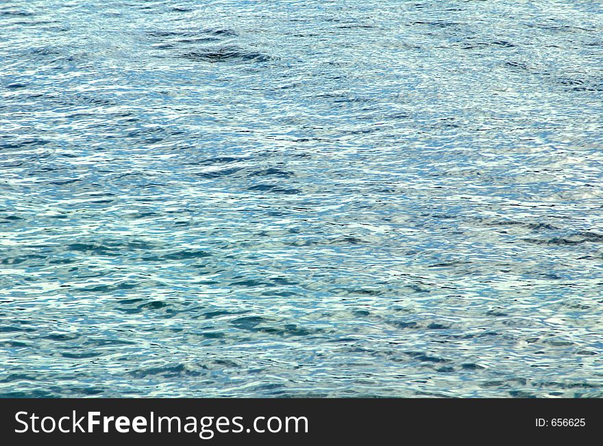 Water ripples on the ocean. Water ripples on the ocean