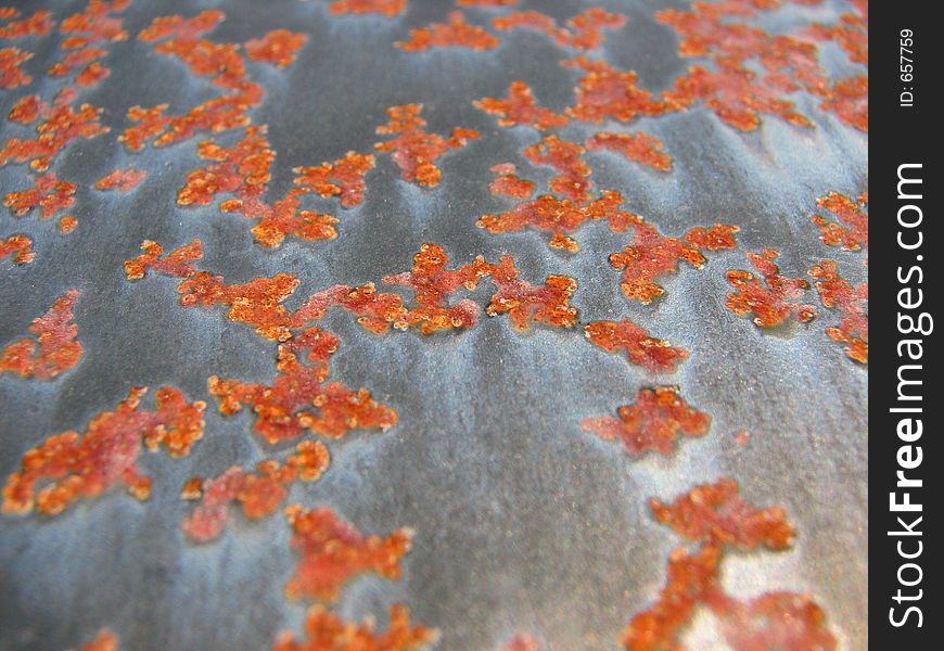 Rust on iron wall