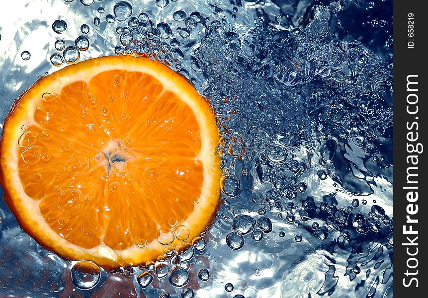 Orange In Water