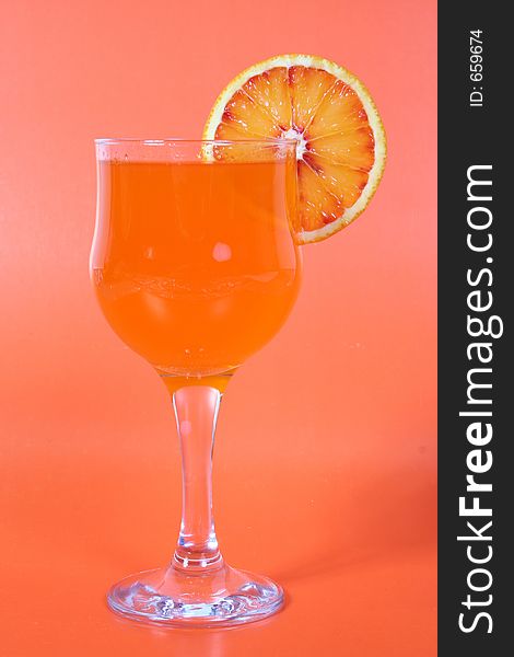 Orange Juice with orange slice