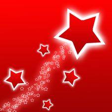 Beautiful Red Stars Royalty Free Stock Images