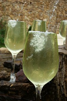 White Wine Fountain Stock Photos White Wine Fountain Stock Photos