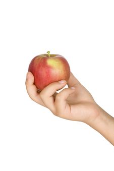 Tasty Apple In A Hand Stock Image Tasty Apple In A Hand Stock Image