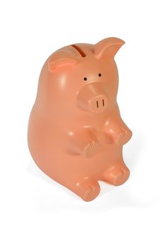 Pink And Red Piggy Bank Royalty Free Stock Photos