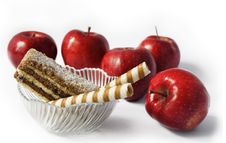 Apples And Cakes Royalty Free Stock Photos Apples And Cakes Royalty Free Stock Photos