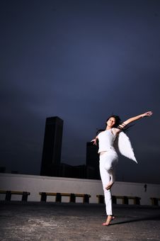 Descending Angel 3-1 Royalty Free Stock Photography Descending Angel 3-1 Royalty Free Stock Photography