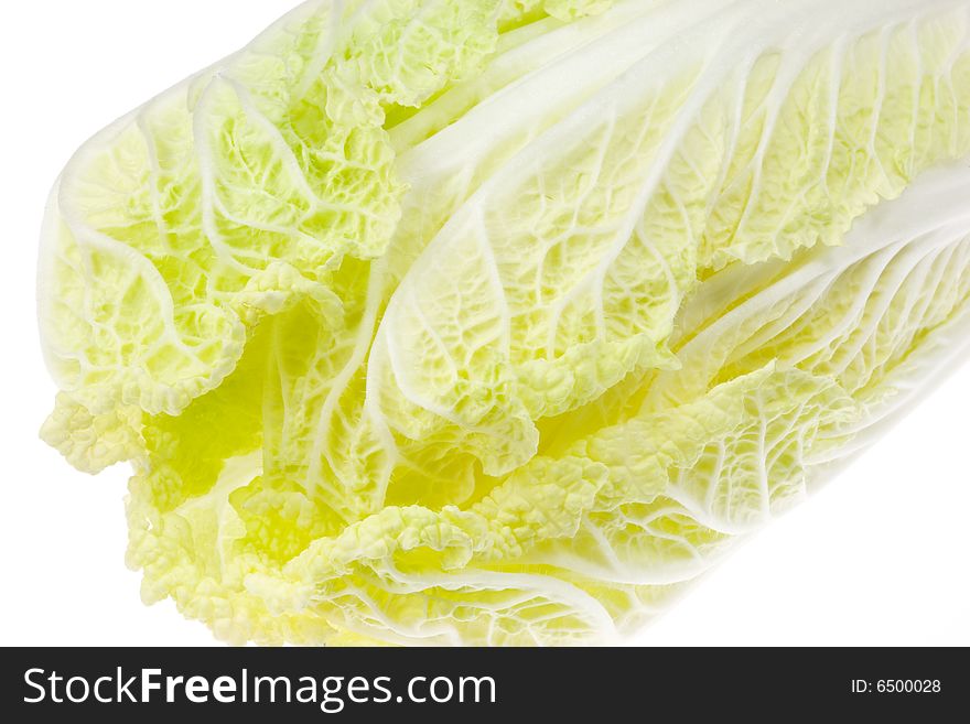 Chinese cabbage isolated on white. Chinese cabbage isolated on white.