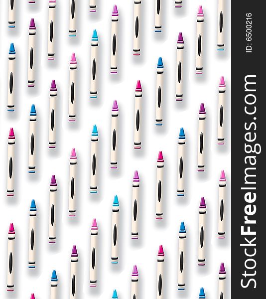 Background of rows of brightly colored crayons. Background of rows of brightly colored crayons