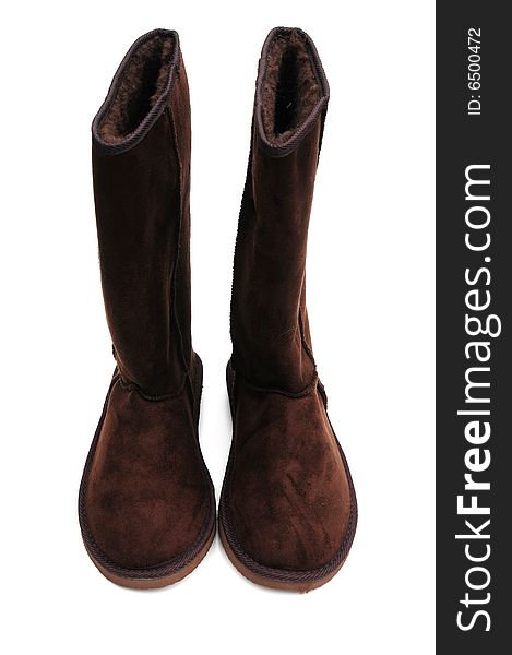A pair of lovely snug and warm brown boots