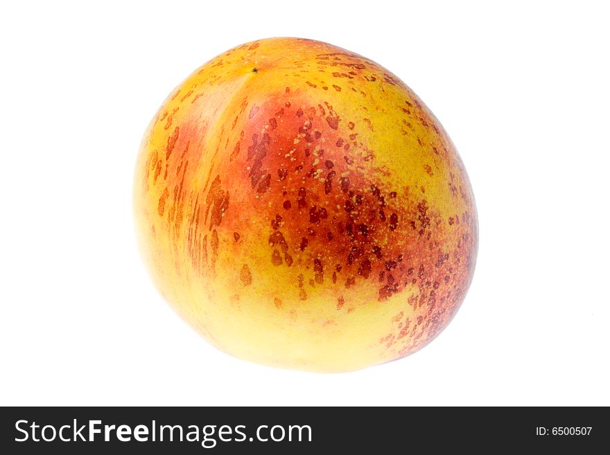 Peach isolated on a white background. Peach isolated on a white background.