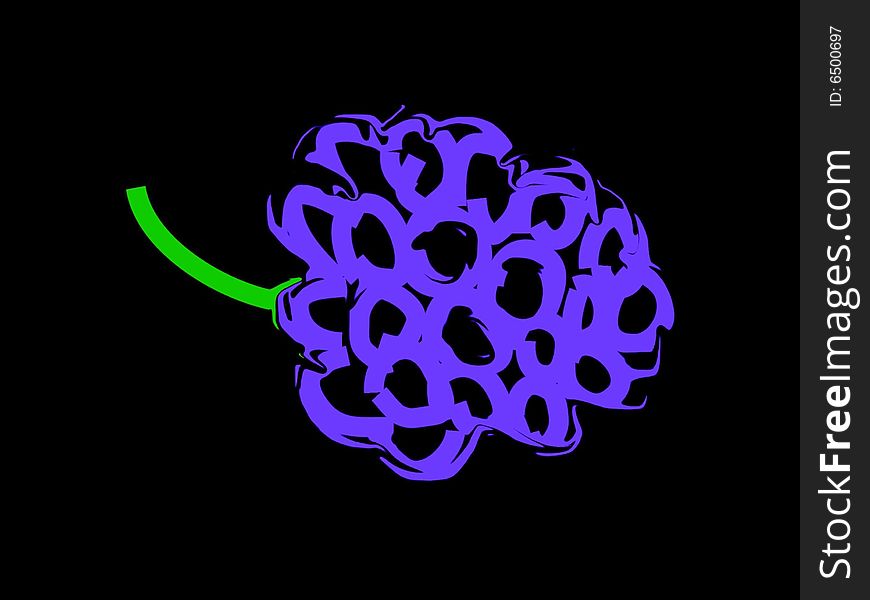 Illustration of a bunch of grapes