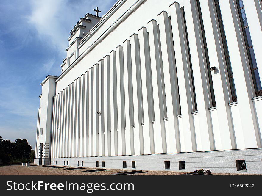 Modern catholic church in Kaunas city, Lithuania. Modern catholic church in Kaunas city, Lithuania.