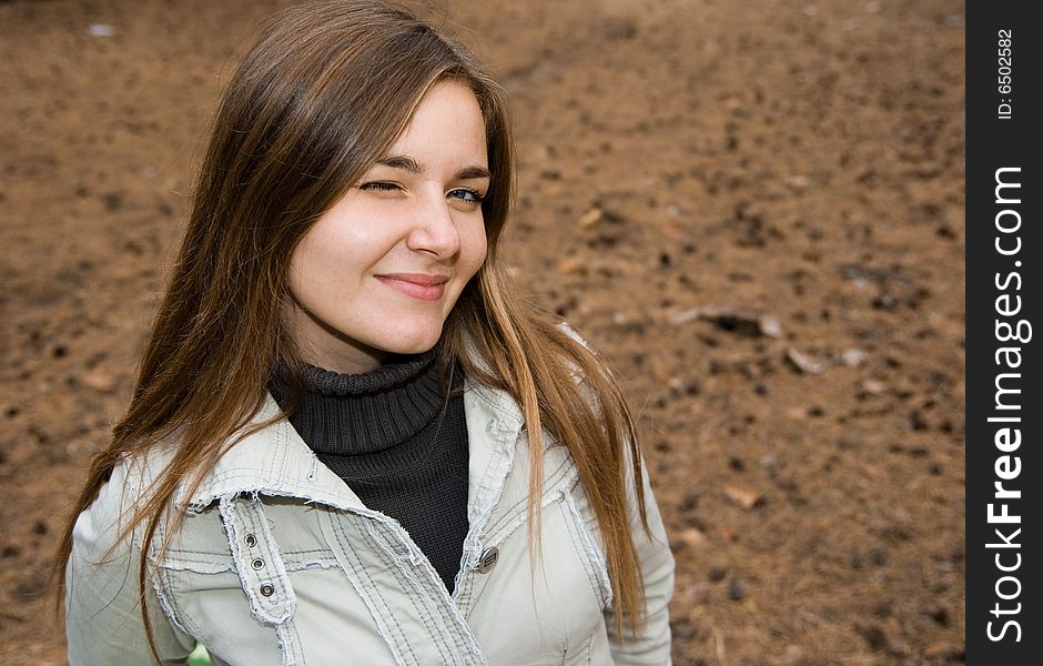 Portrait of beautiful cute girl