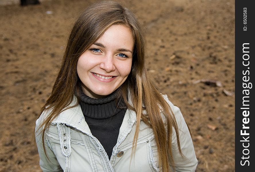 Portrait of smiling girl outdoor