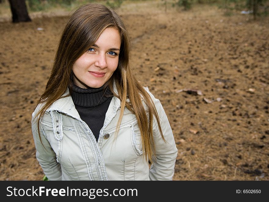 Portrait of smiling girl outdoor