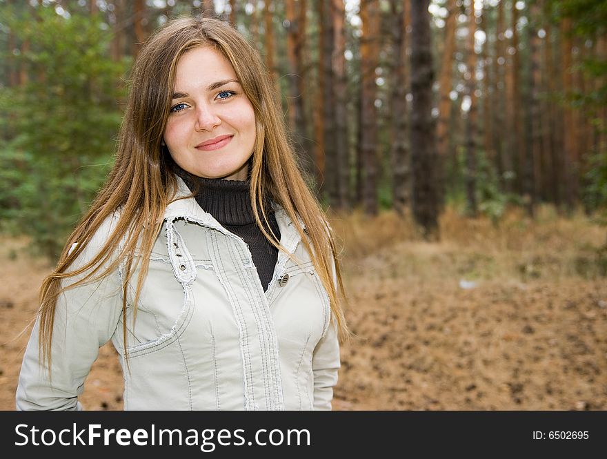 Portrait of cute smiling girl