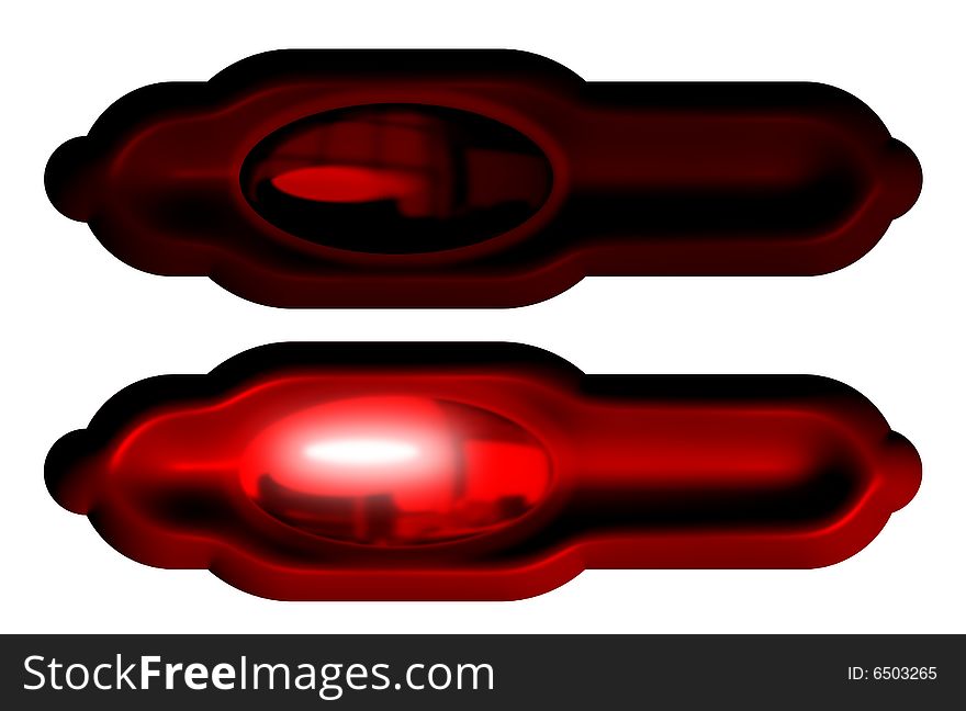 Dark red rollover buttons for websites or other