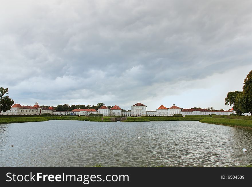 The scenery at the Nymphenburg palace