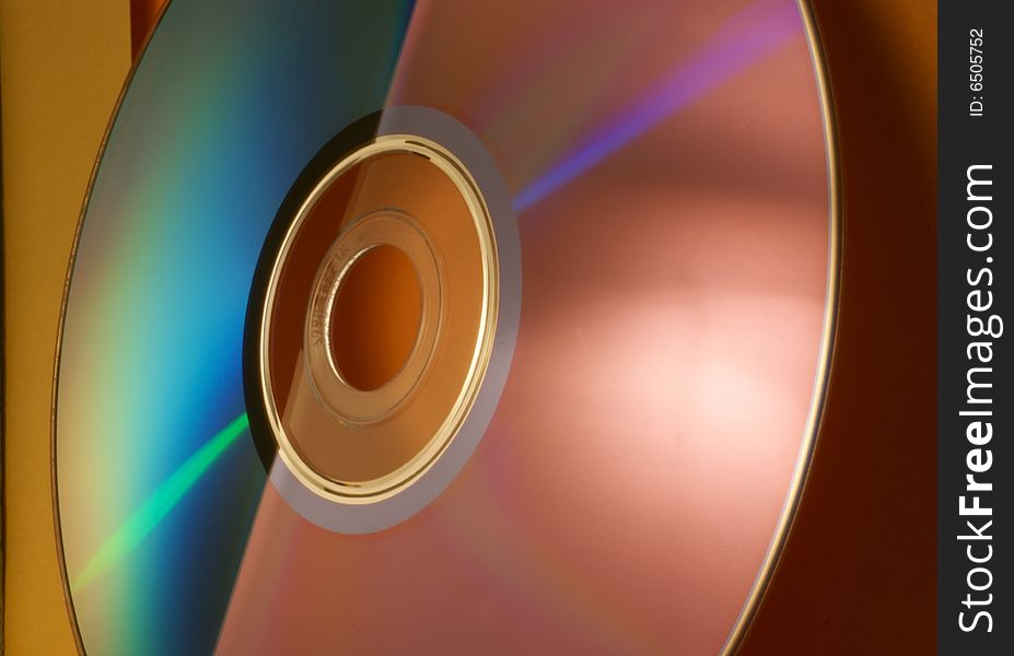 A simple background with disc in detail. A simple background with disc in detail