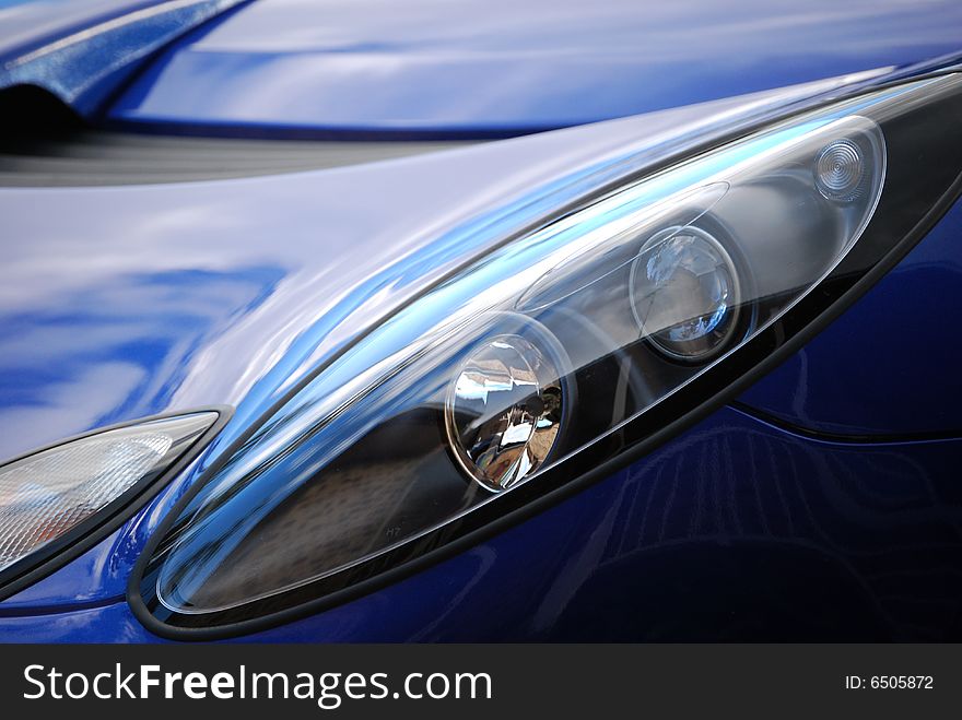 Extreme Close Up of a Lotus Elise Sports Car. Extreme Close Up of a Lotus Elise Sports Car