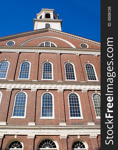 Historical Architecture of a Building in Boston. Historical Architecture of a Building in Boston