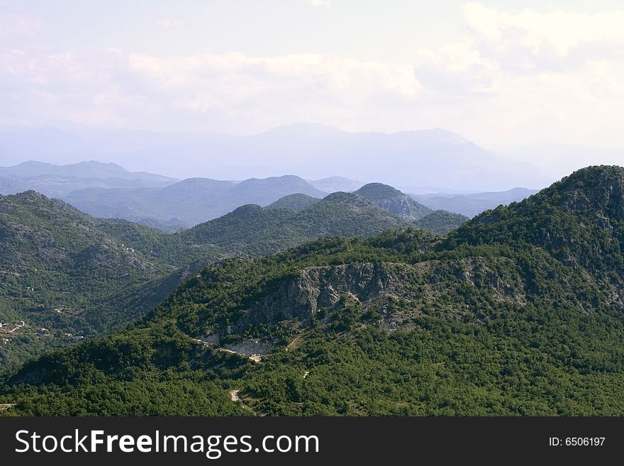 Tranquil background picture of several mountains. Tranquil background picture of several mountains