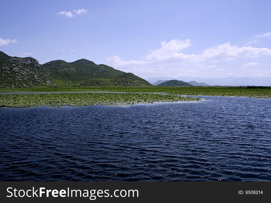 Idyllic Panoramic Picture Of European Lake