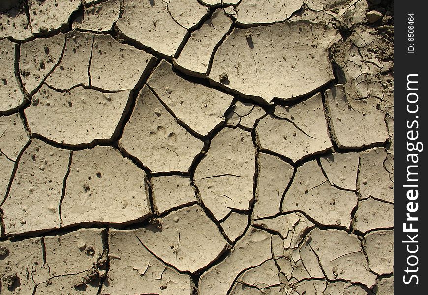 Cracked ground,global warming concept